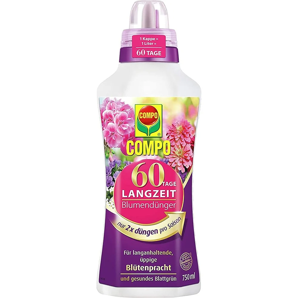 Ingrasamant lichid COMPO pentru flori cu efect de lunga durata 60 zile, 750 ml