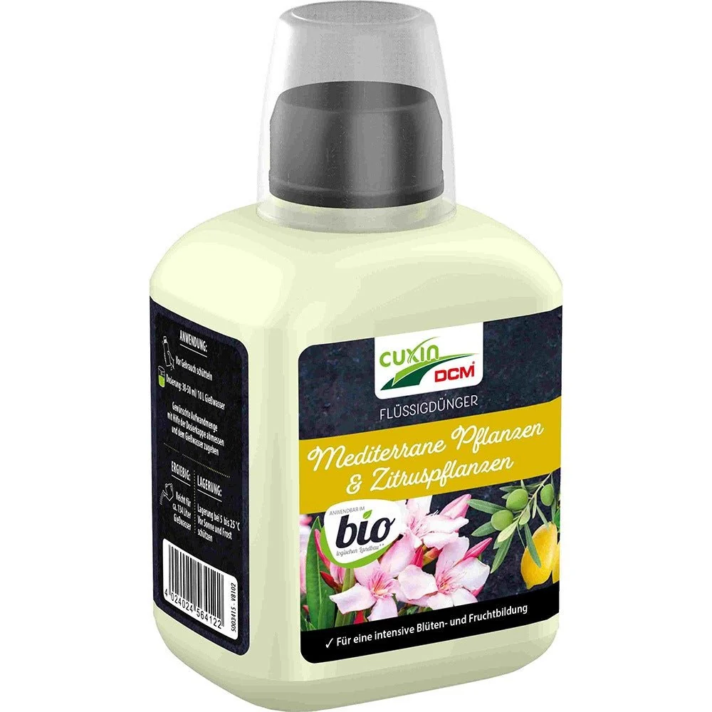 Ingrasamant Lichid Organic pentru Plante Mediteraneene si Citrice, crestere viguroasa si fructificare bogata, 400 ml, CUXI...
