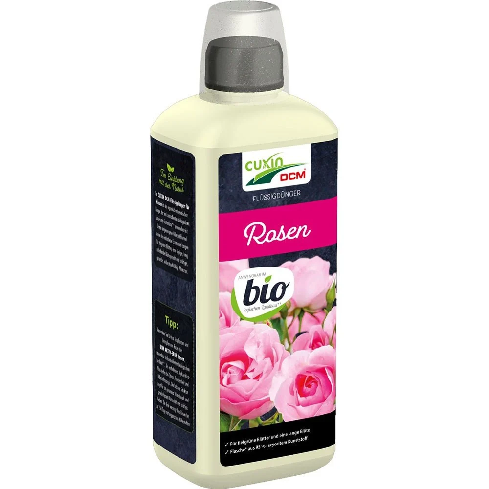 Ingrasamant Lichid Organic pentru Trandafiri, inflorire de lunga durata, frunze verzi intense, cu fier si magneziu, 800 ml...