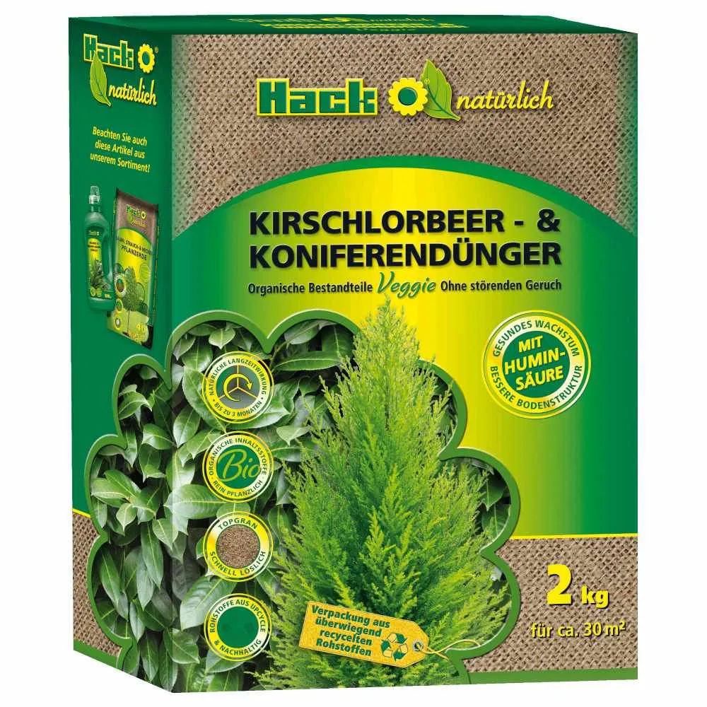 Ingrasamant Natural Organic HACK pentru Conifere si Laur englezesc Laurocires - 2 Kg, , 30 m²