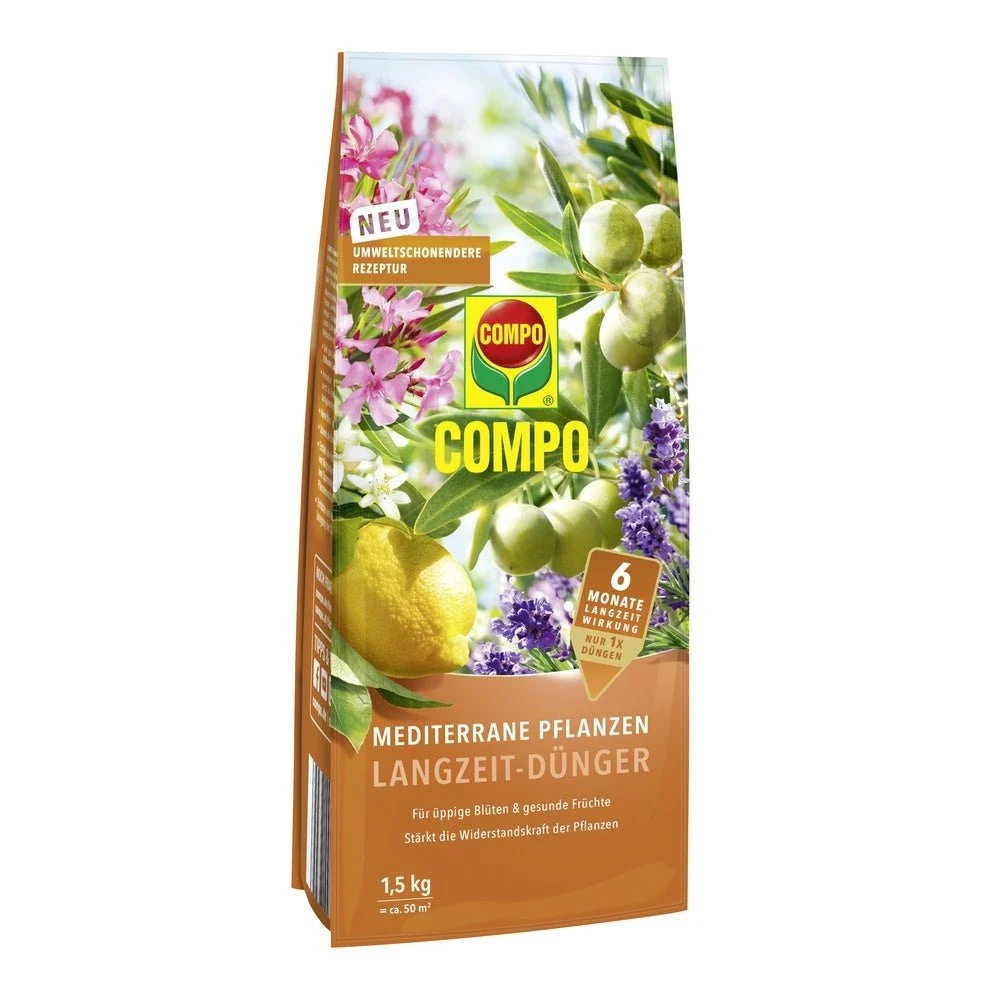 Ingrasamant pentru Plante Mediteraneene, 1.5 kg pentru 50 m², Efect de Lunga Durata 6 Luni, COMPO