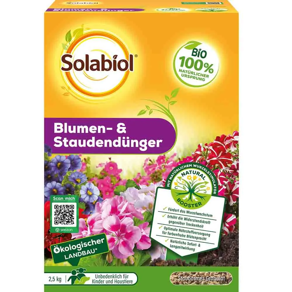 Ingrasamant Special pentru Flori si Plante Perene, 2.5 kg, cu Efect Imediat si de Lunga Durata, SOLABIOL