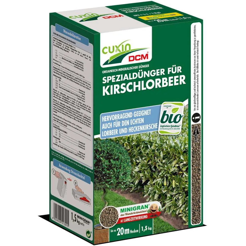 Ingrasamant Special pentru Laur Englezesc, 1.5 kg, Efect de Lunga Durata, CUXIN DCM