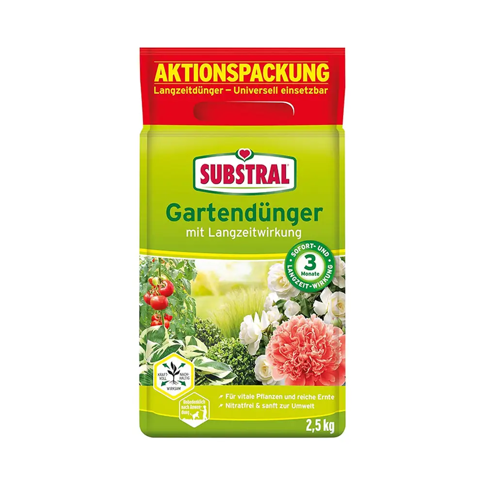 Ingrasamant universal Substral pentru gradina cu efect de lunga durata 2.5 kg pentru flori legume fructe arbusti conifere...