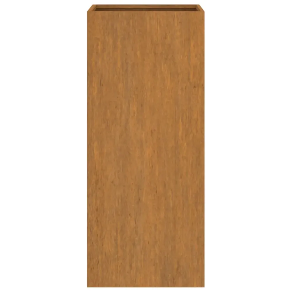 Jardinieră, 32x29x75 cm, oțel corten