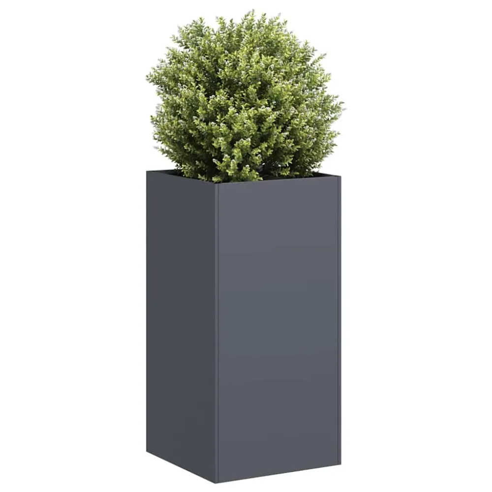 Jardinieră Antracit 40x40x80 cm Oțel laminat la rece