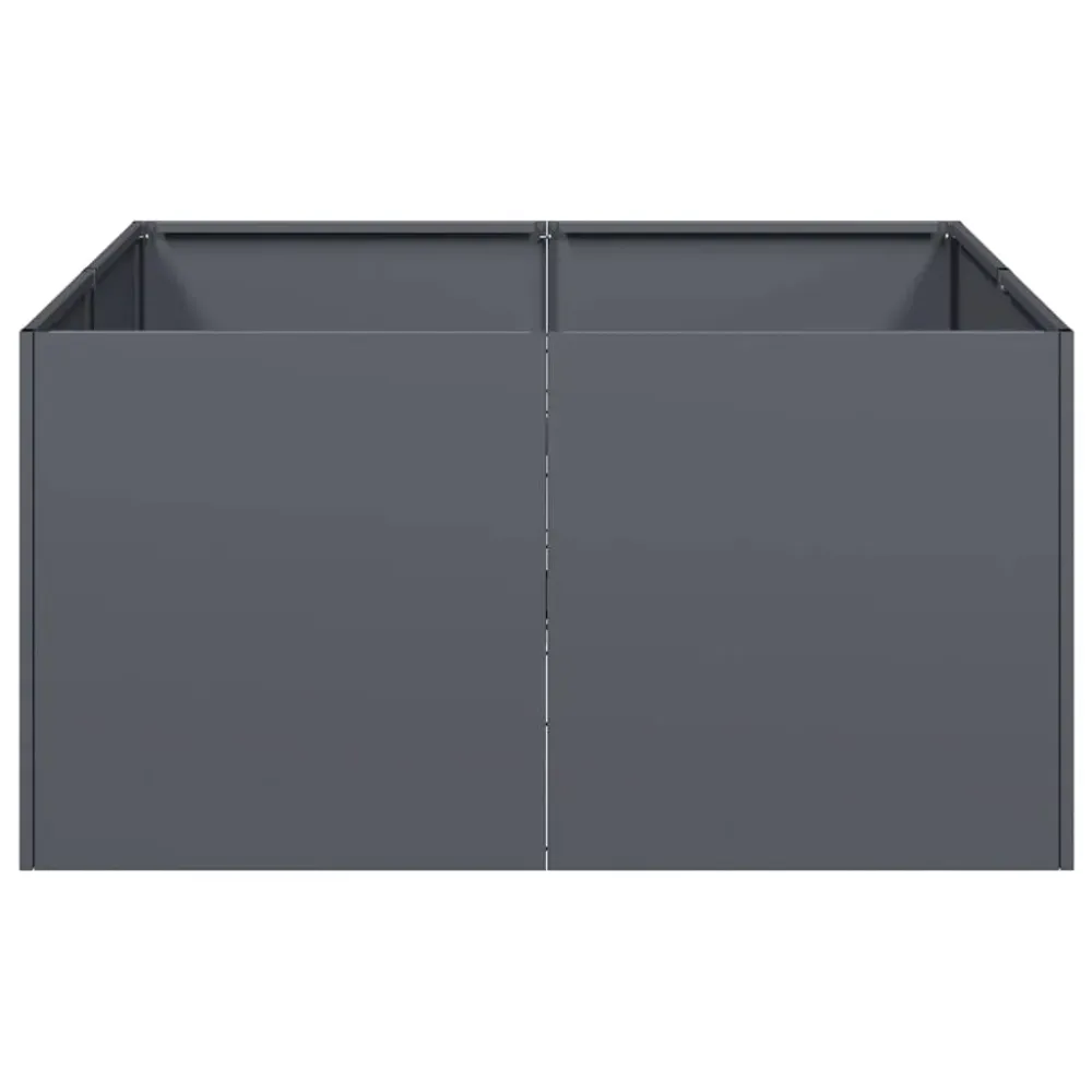 Jardinieră Antracit 80x80x40 cm Oțel laminat la rece