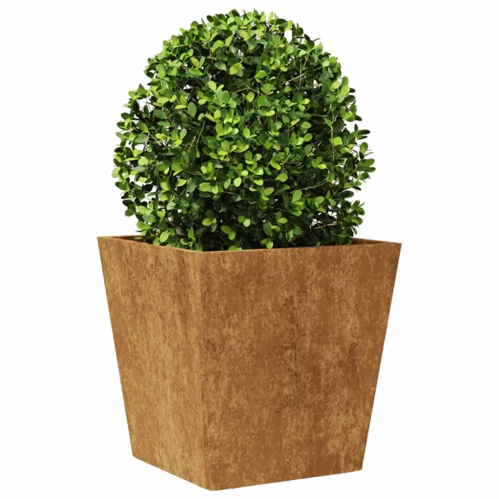 Jardinier de grădină 40x40x40 cm Oțel pentru intemperii