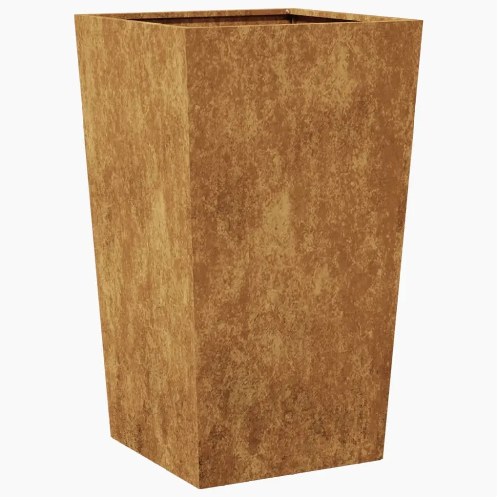 Jardinier de grădină 45x45x75 cm Oțel pentru intemperii