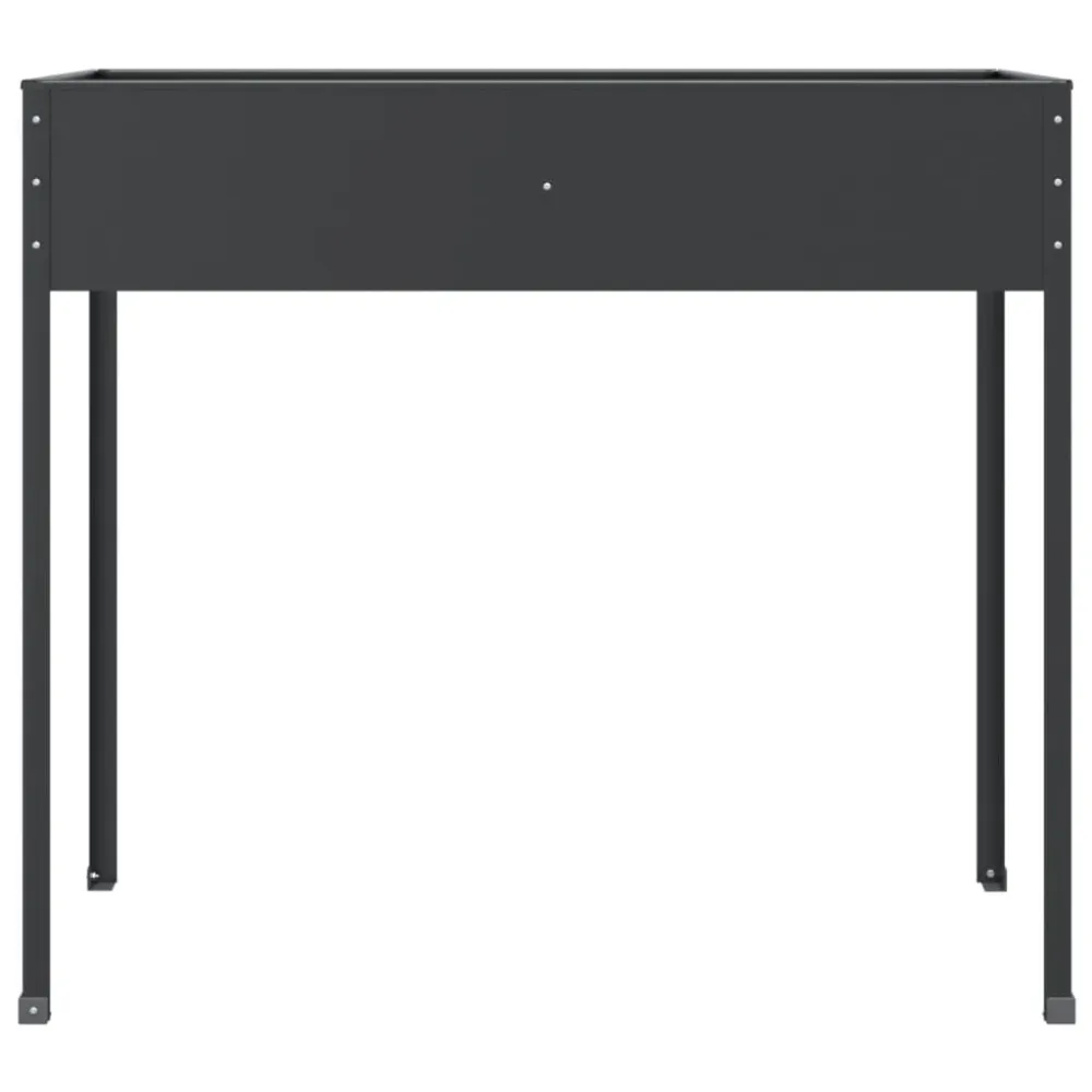 Jardinieră de grădină antracit 100,5x40,5x90 cm oțel galvanizat