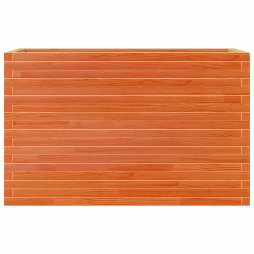 Jardinieră grădină, maro ceruit, 110x40x68,5 cm, lemn masiv pin