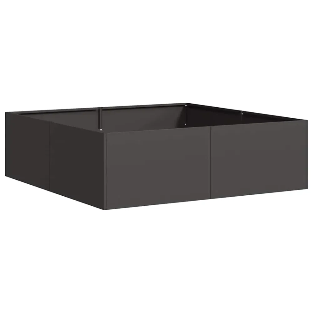 Jardinieră Negru 100x100x30 cm Oțel