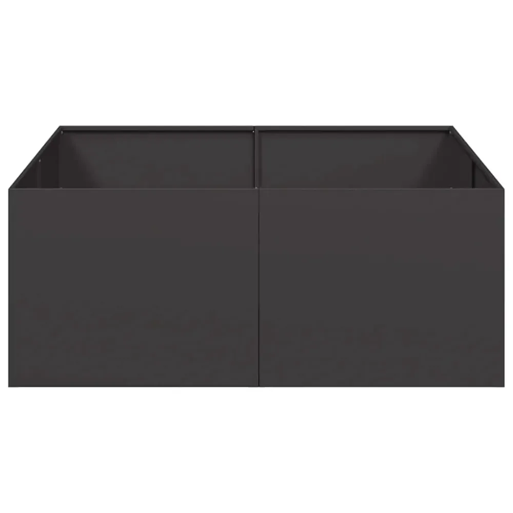 Jardinieră Negru 100x100x40 cm Oțel