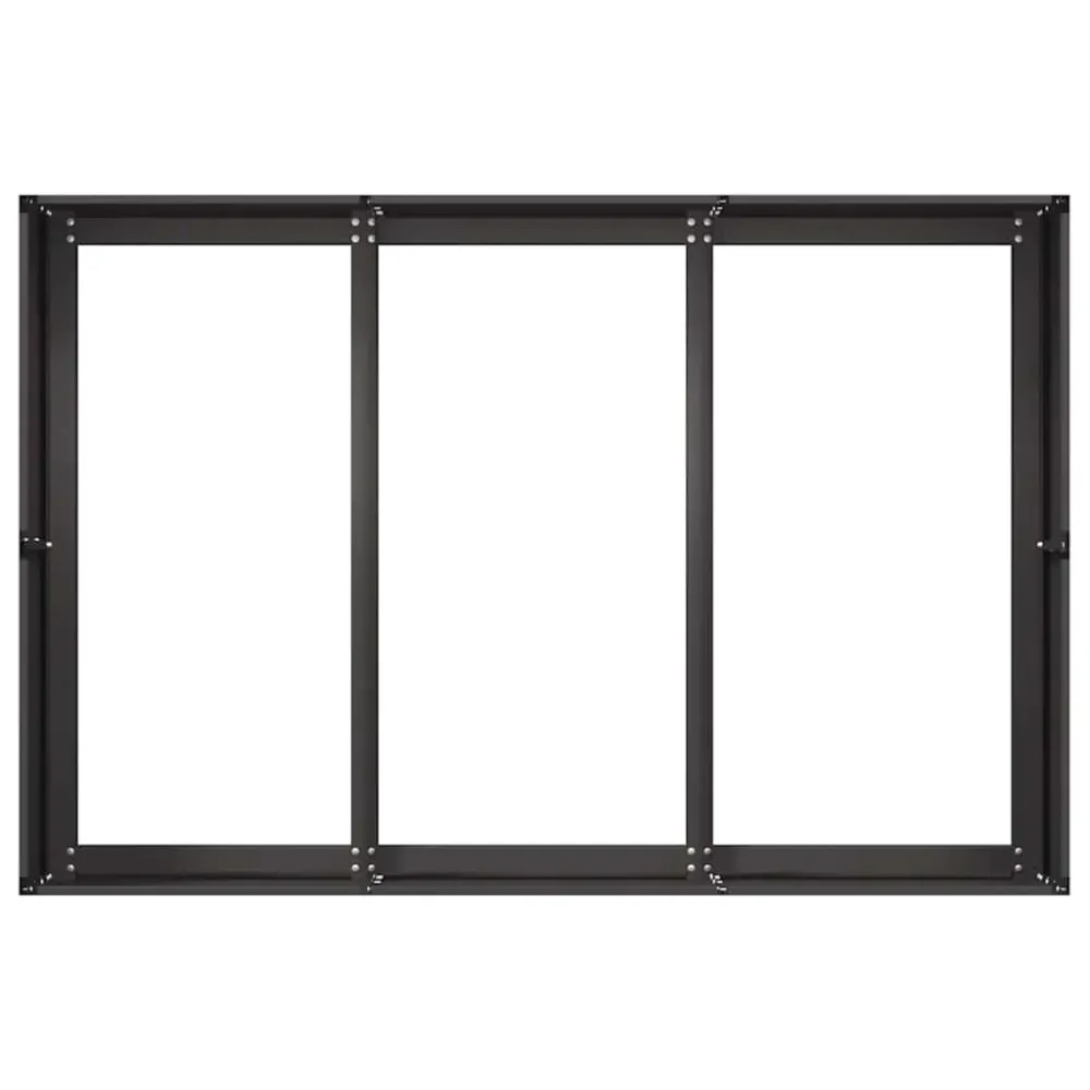 Jardinier negru 120x80x40 cm Oțel