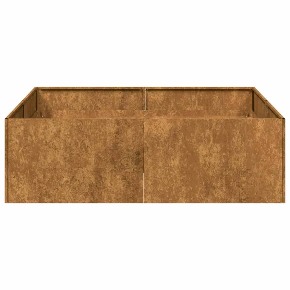 Jardinieră Rusty 100x100x30 cm Oțel pentru intemperii