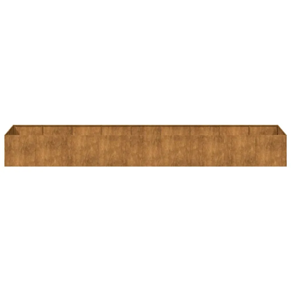 Jardinieră Rusty 360x80x40 cm Oțel rezistent la intemperii