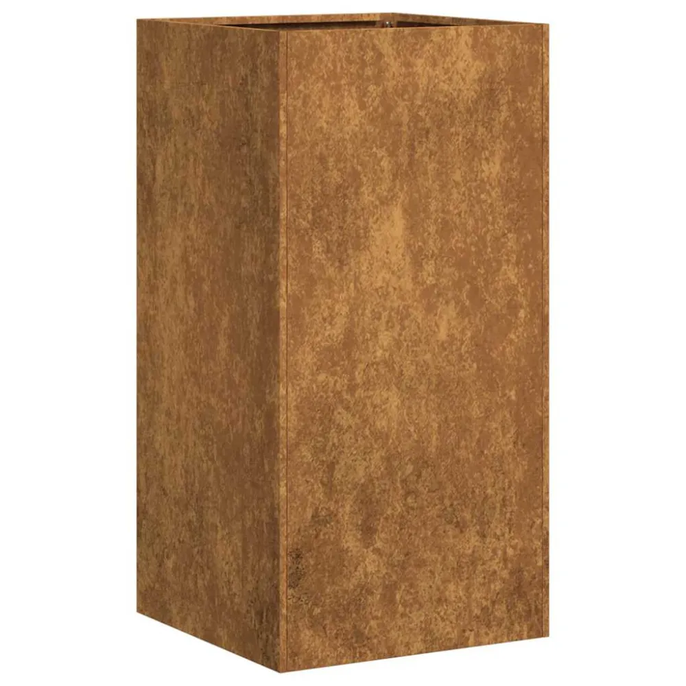 Jardinieră Rusty 40x40x80 cm Oțel pentru intemperii