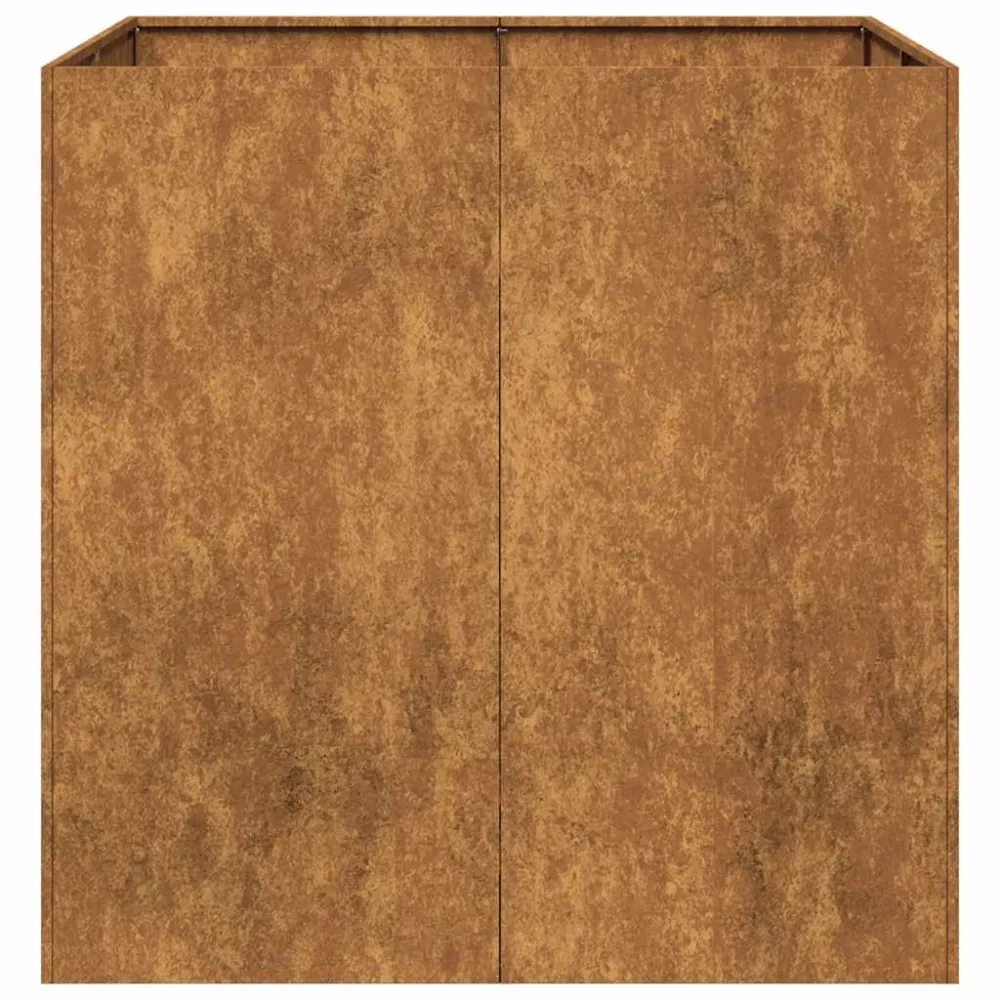 Jardinieră Rusty 80x80x80 cm Oțel pentru intemperii