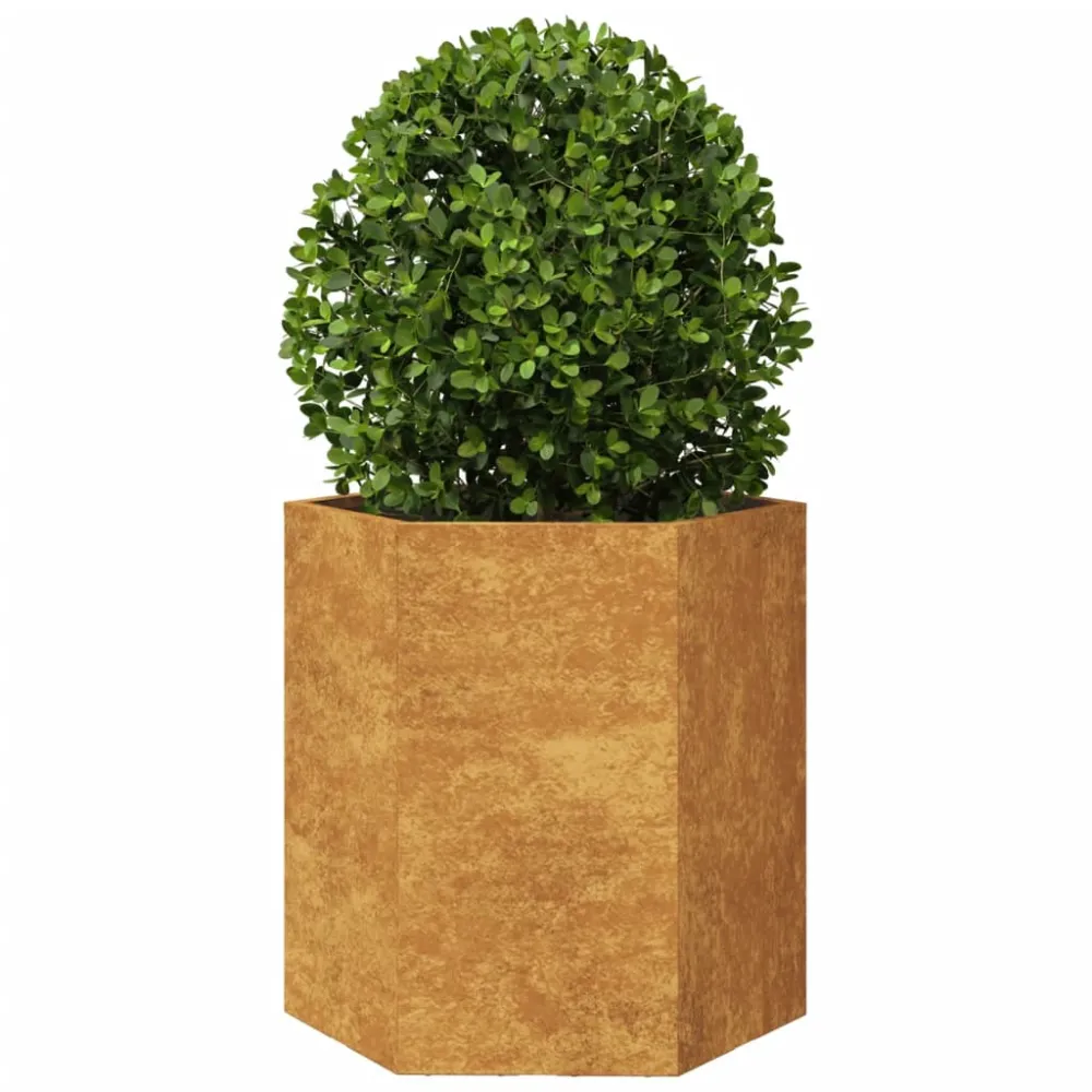 jardiniere de grădină 46x40x45 cm oțel de intemperii