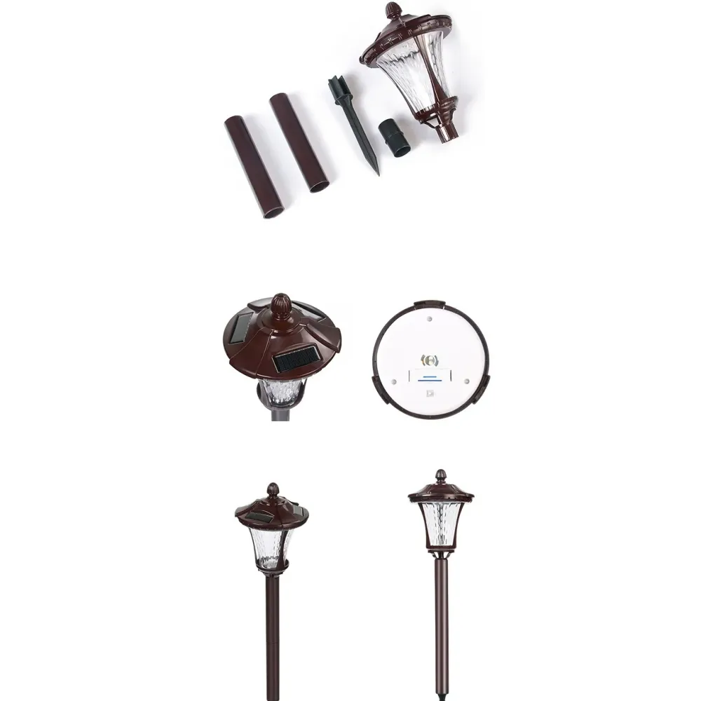Lampa solara cu prindere pamant, Vivimall, inaltime 65 cm, Alb Rece