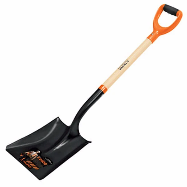 Lopata lata cu coada scurta din lemn si maner D - Comfort Grip, L 111 cm Truper