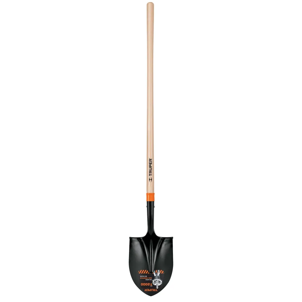 Lopata cu varf ascutit T-2000, cu coada din lemn L 143 cm - Truper