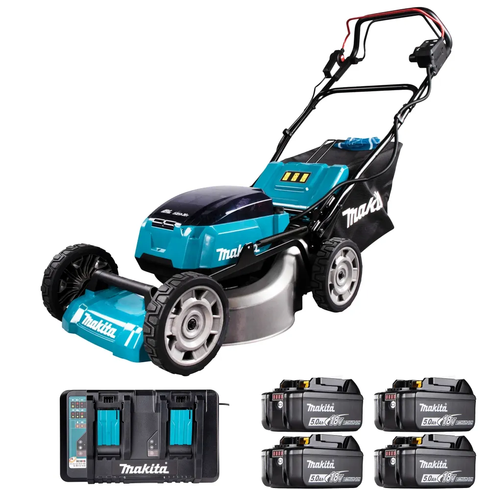 Maşă de tuns iarba Makita DLM462PT4 18Vx2 5Ah