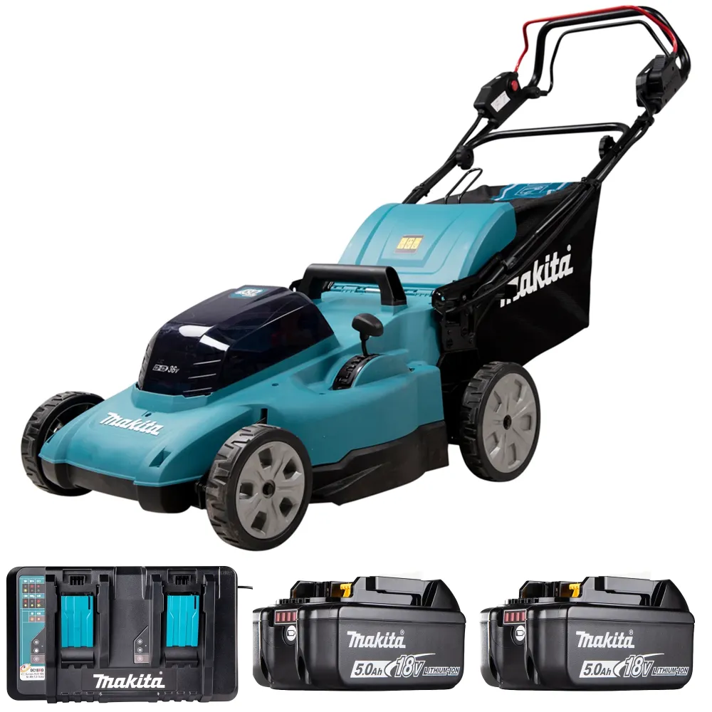 Maşă de tuns iarba Makita DLM481PT2 18Vx2 5Ah