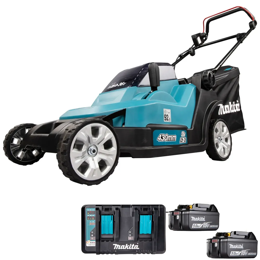 Maşă de tuns iarba Makita DLM432PT2 18Vx2 5Ah