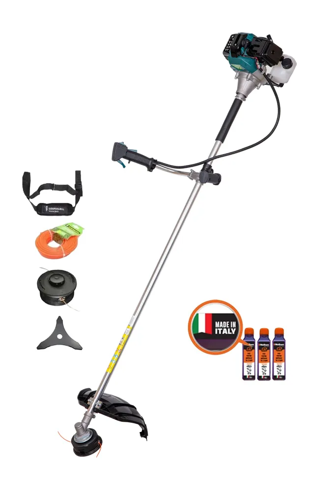 Motocoasa GP-52 POWER, 3 CP, 6 accesorii, ham tip curea, 3 ulei incluse