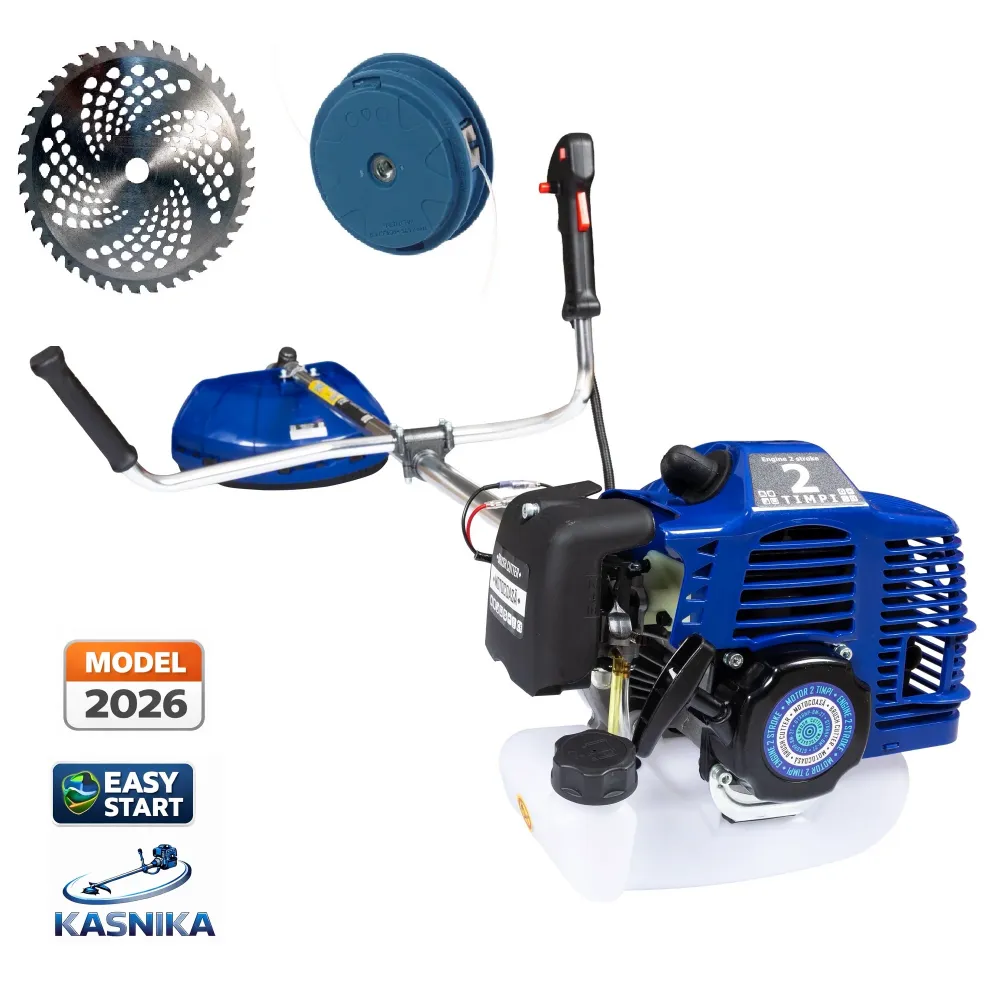 Motocoasa KASNIKA GTX6HP-BM-2T, BLUE, 9.5CP + Extra disc vidia CADOU