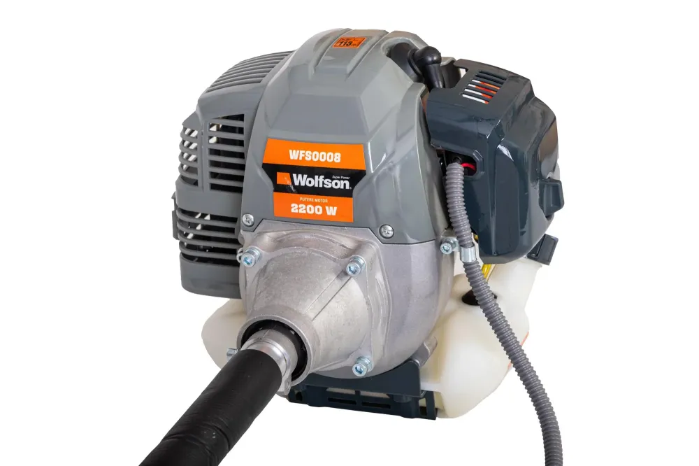 Motocoasa profesionala WOLFSON® TRX-800: 52CC, 12 accesorii, ham profesional