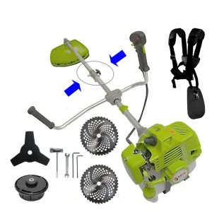Motocoasa R-CRAFT Verde FOLDABLE RACING EDITION 6.8CP, 52cc + 4 Sisteme Taiere