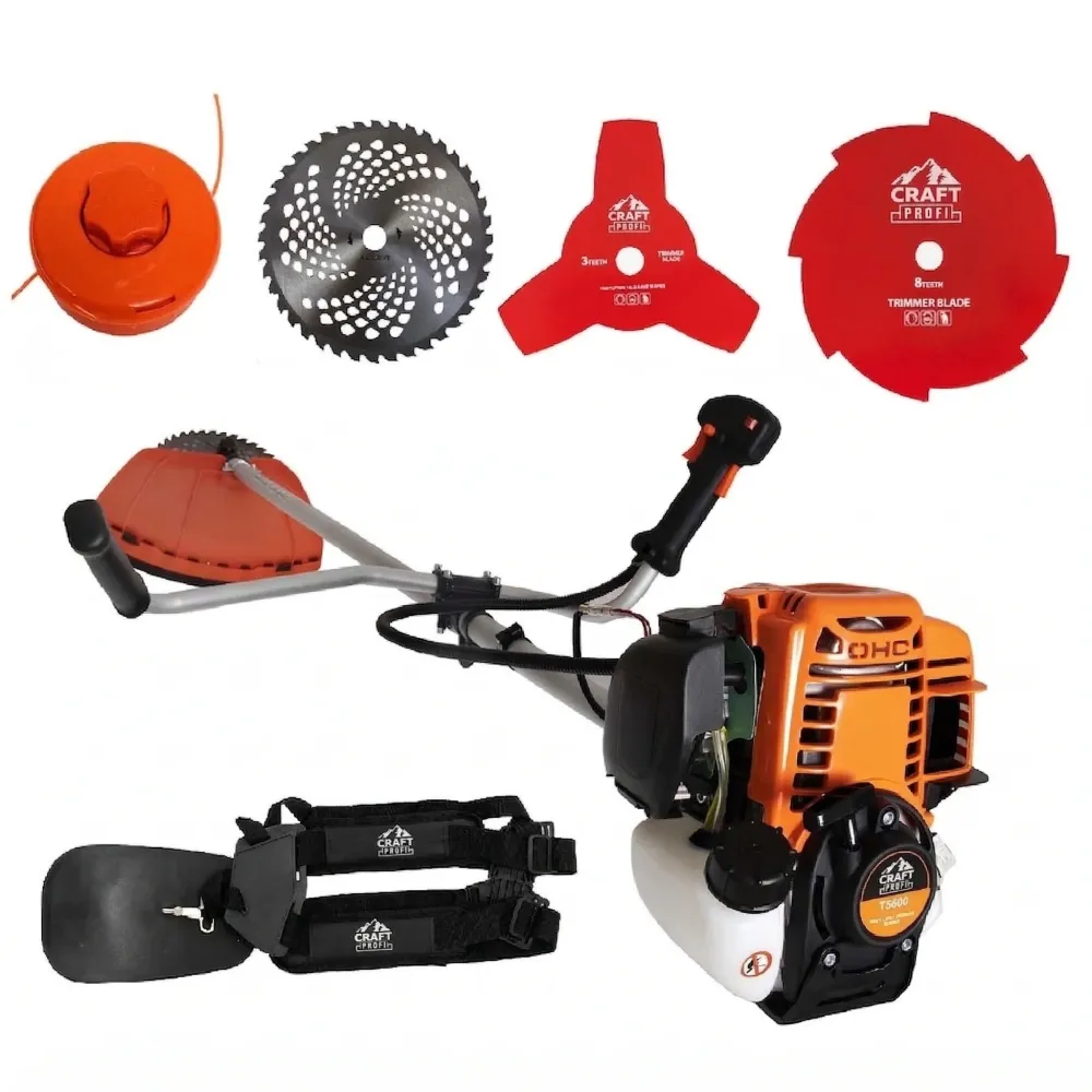 Motocoasa 4 Timpi AP-CT5600, Motor 4 Timpi, 7.5CP + 4 Sistem Taiere si Ham Profesional tip Rucsac