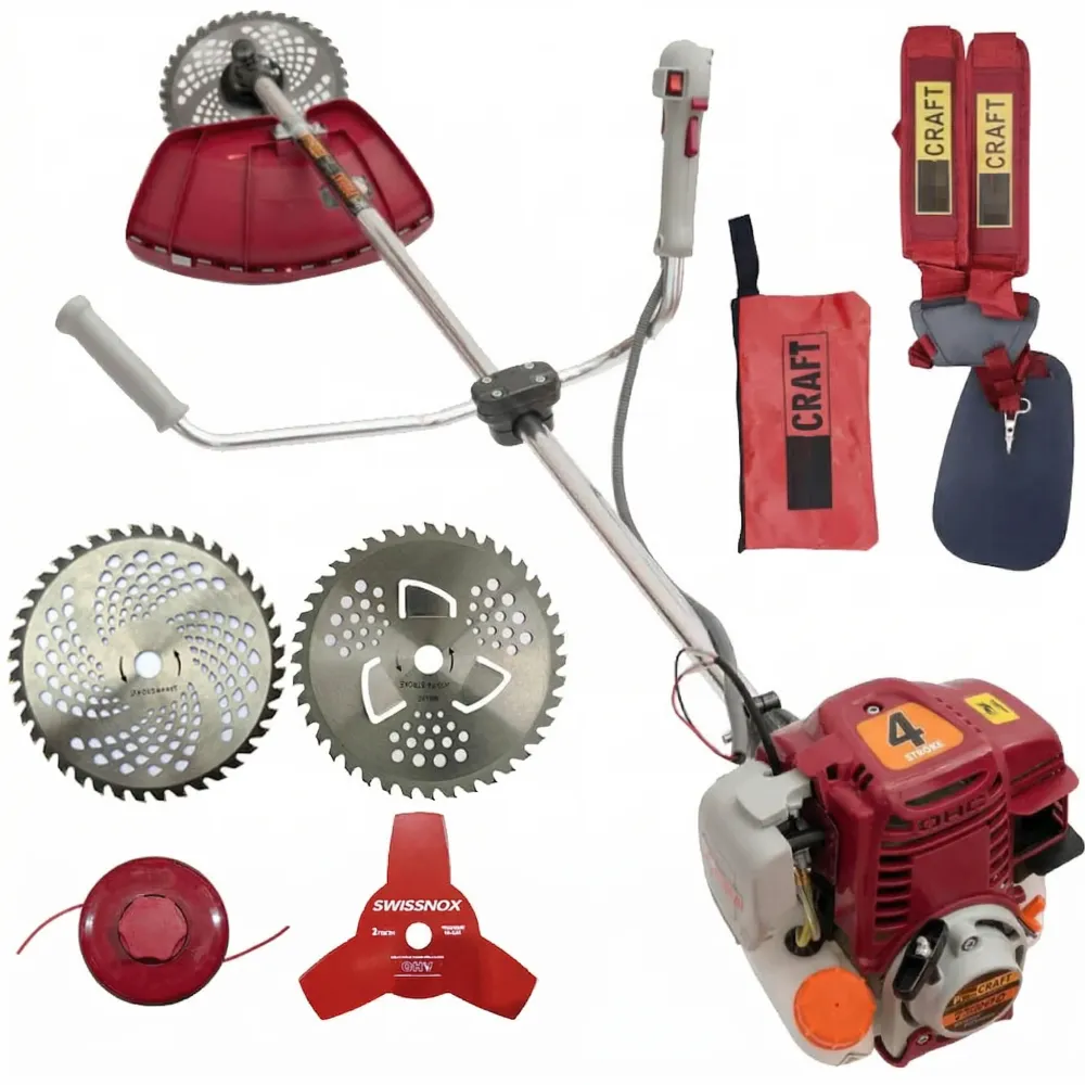 Motocoasa 4 Timpi CT5600, 7.5CP, 62cc, + 4 Sisteme Taiere Incluse, Ham Profi