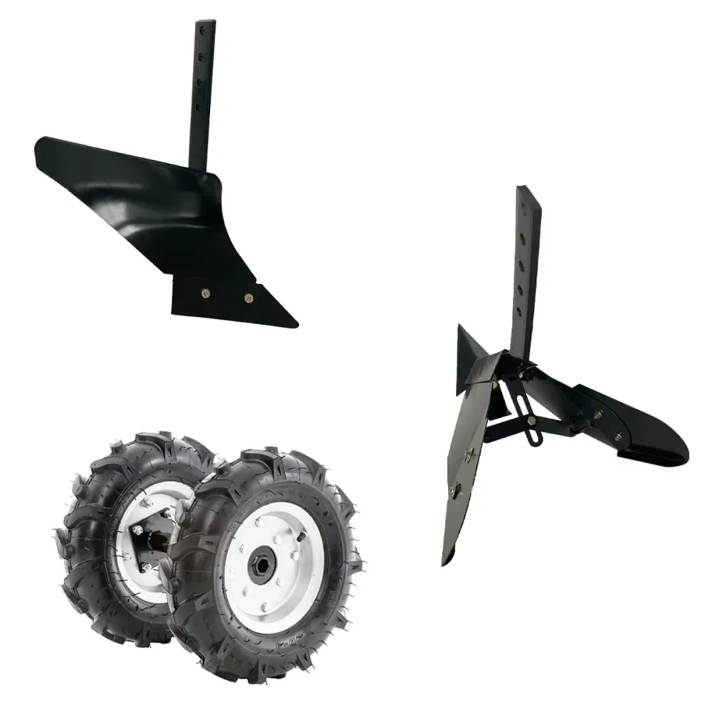 Motocultor pe benzina Wolfson Imperio, 8CP, 212cc, cu plug, rarita, roti de transport 4,00X8