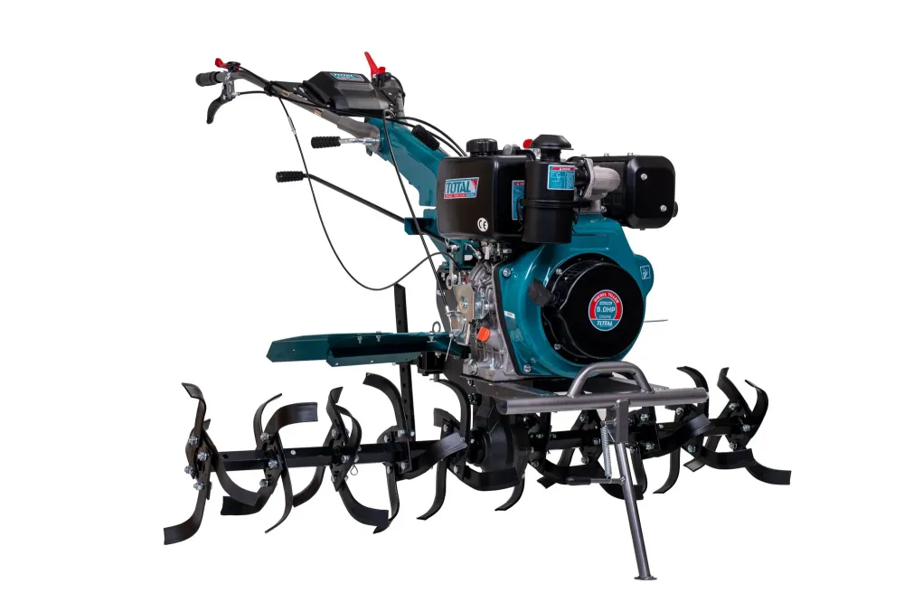 Motocultor DIESEL TOTAL 9 CP, cu set freze si roti de transport