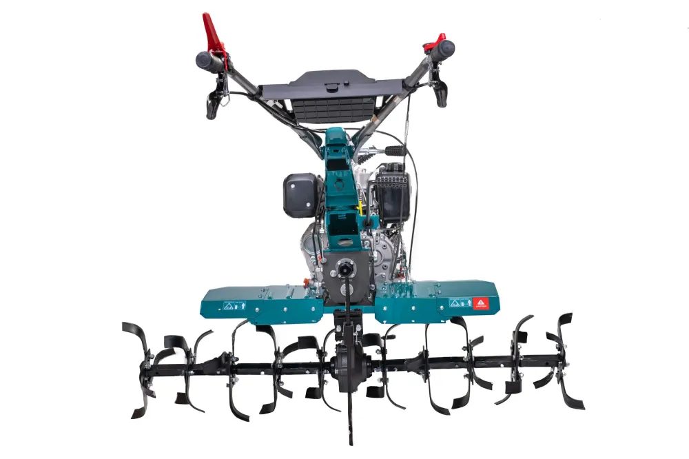 Motocultor DIESEL TOTAL 9 CP, cu set freze si roti de transport - Resigilat