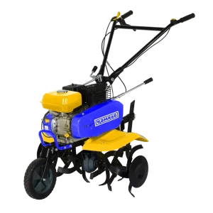 Motosapatoare KAMRAD 8CP, 212cc, latime lucru 55–80 cm cu accesorii (plug, rarita si roti de transport 4.00x8)