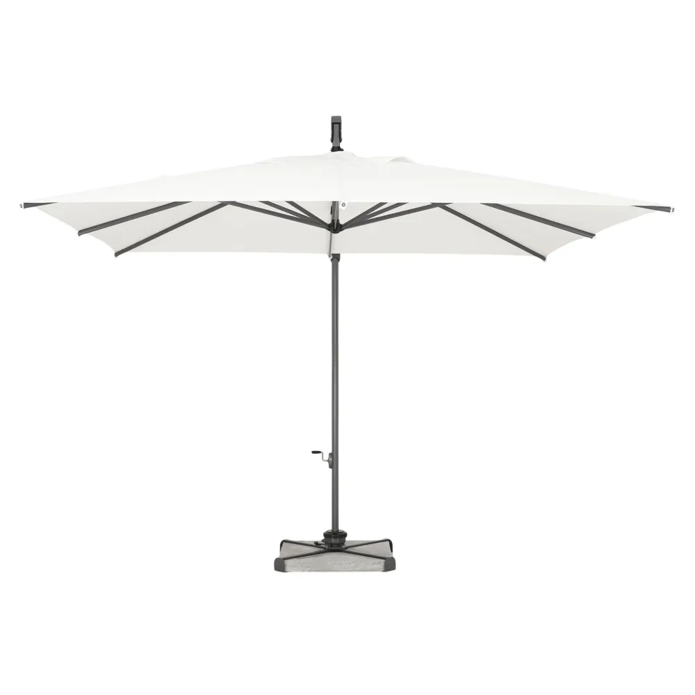 NISA Umbrelă pătrată, bază inlcusă, 300x300cm