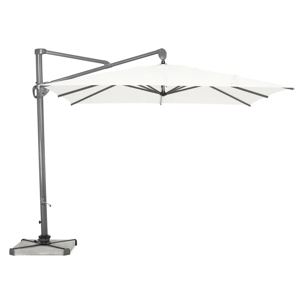 NISA Umbrelă pătrată, bază inlcusă, 300x300cm