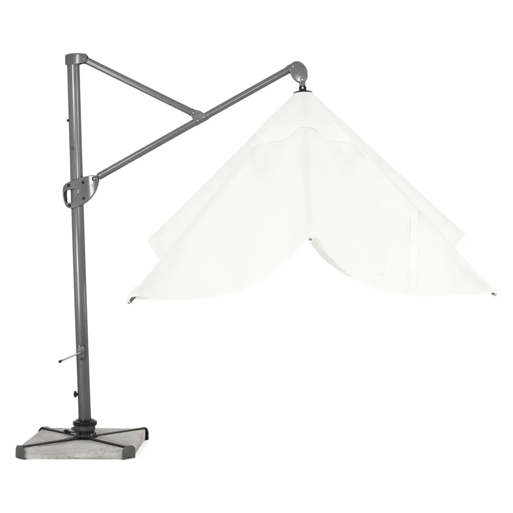 NISA Umbrelă pătrată, bază inlcusă, 300x300cm