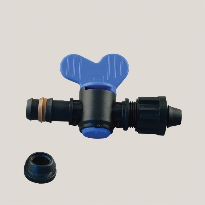 Pachet Folie mulcire perforata 30 mic 2zz/30cm (1.2x500m) cu tub de picurare si conectica - pentru 600mp