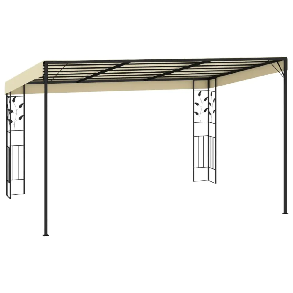 Pavilion de perete, crem, 4 x 3 x 2,5 m