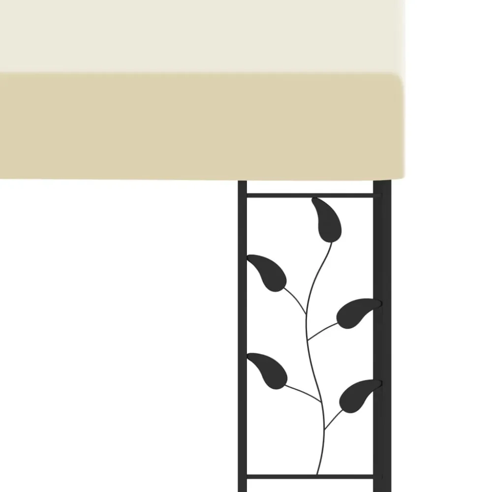 Pavilion de perete, crem, 4 x 3 x 2,5 m