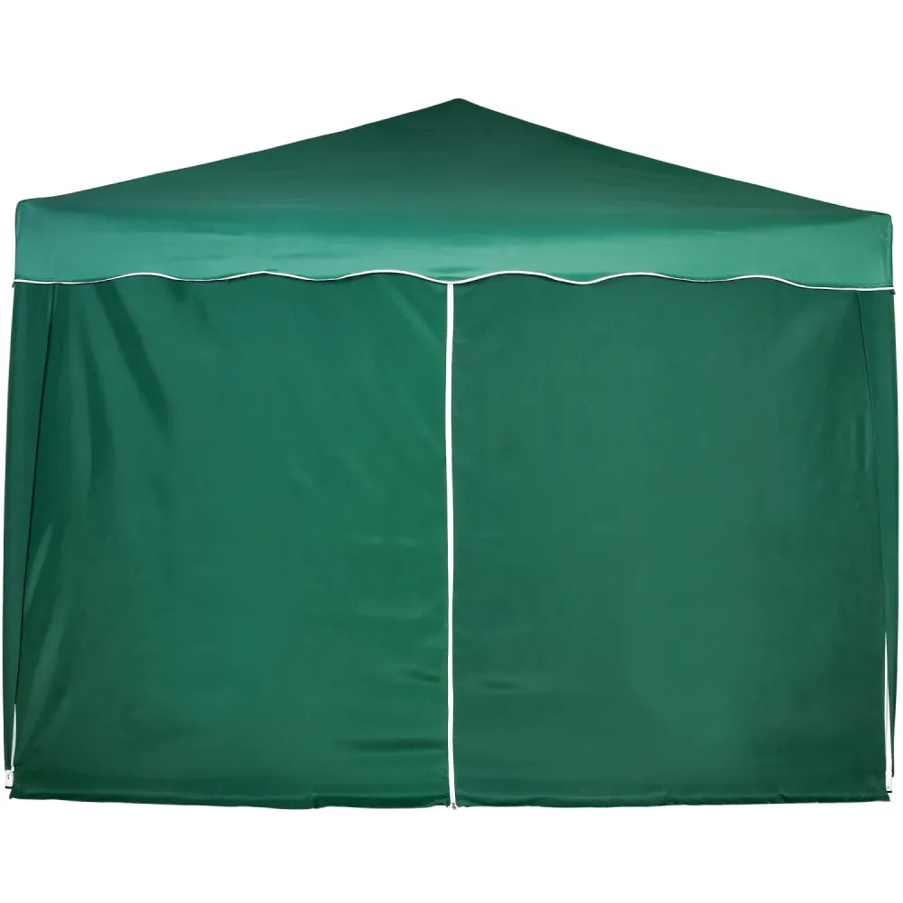 Perete lateral pentru foisor pliabil, 3 x 3 m, impermeabil, verde