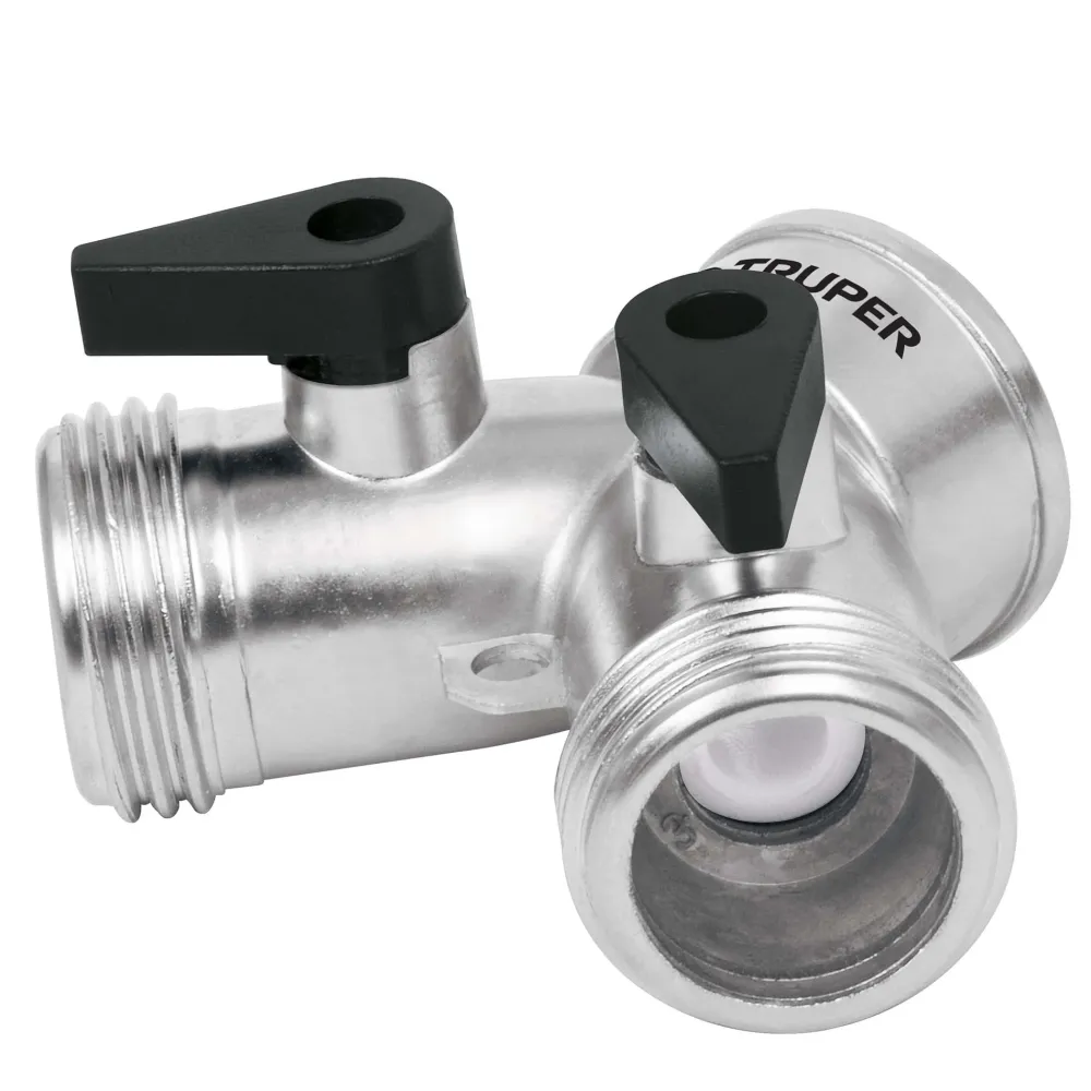 Ramificatie y cromata, cu filet exterior 3/4 si valve, Truper