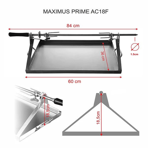 Rotisor cu motor electric pentru MAXIMUS 100 cm AC118F