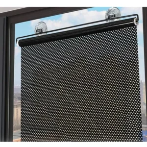 Rulou retractabil cu ventuze tip parasolar pentru casa sau masina 45x125 cm