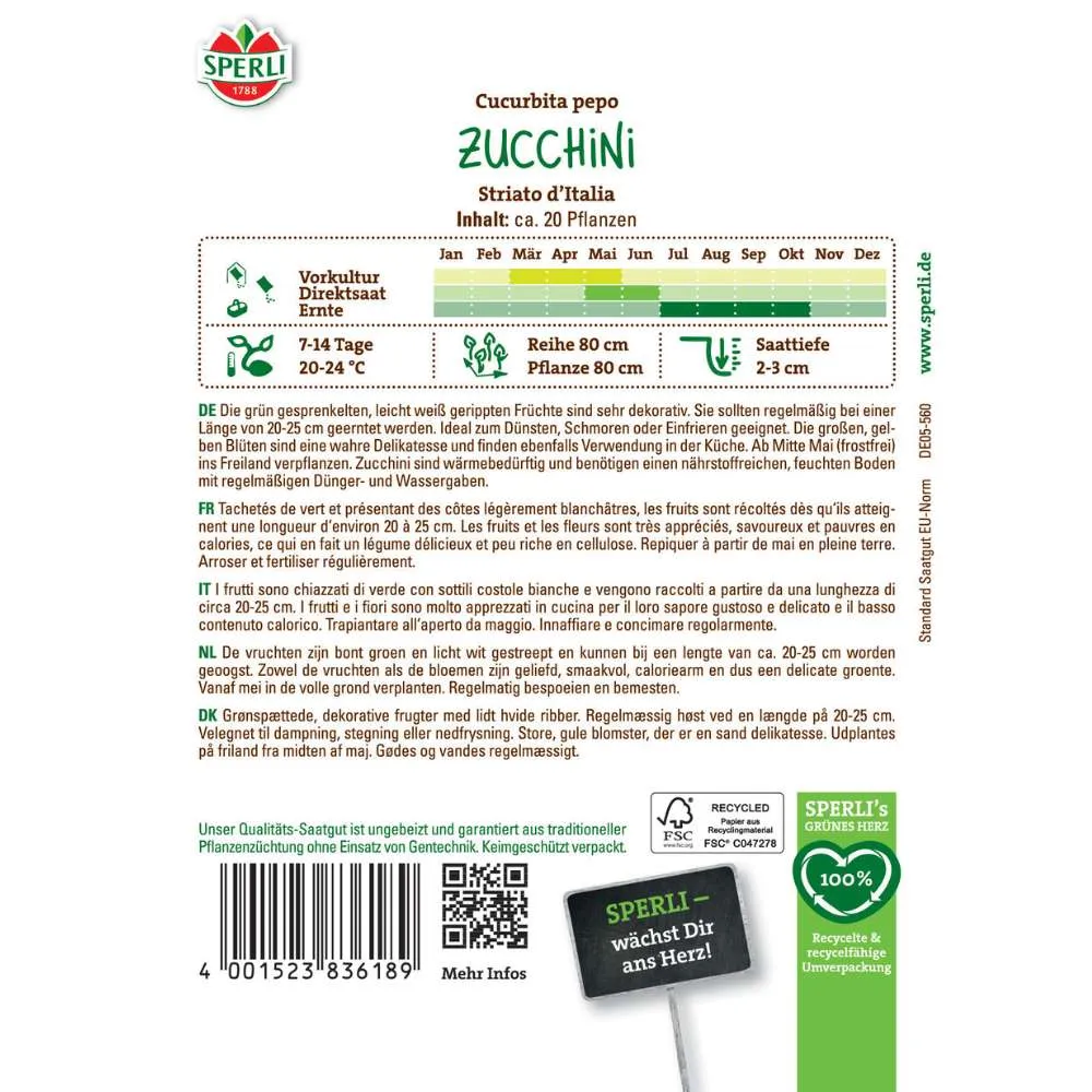 Seminte dovlecel Striato d’Italia – aspect dungat si gust italian autentic